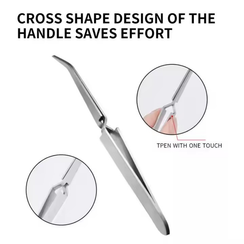 Professional Stainless Steel Nail Extension Shaping Tool Multifunctional Nail Forming Tweezers