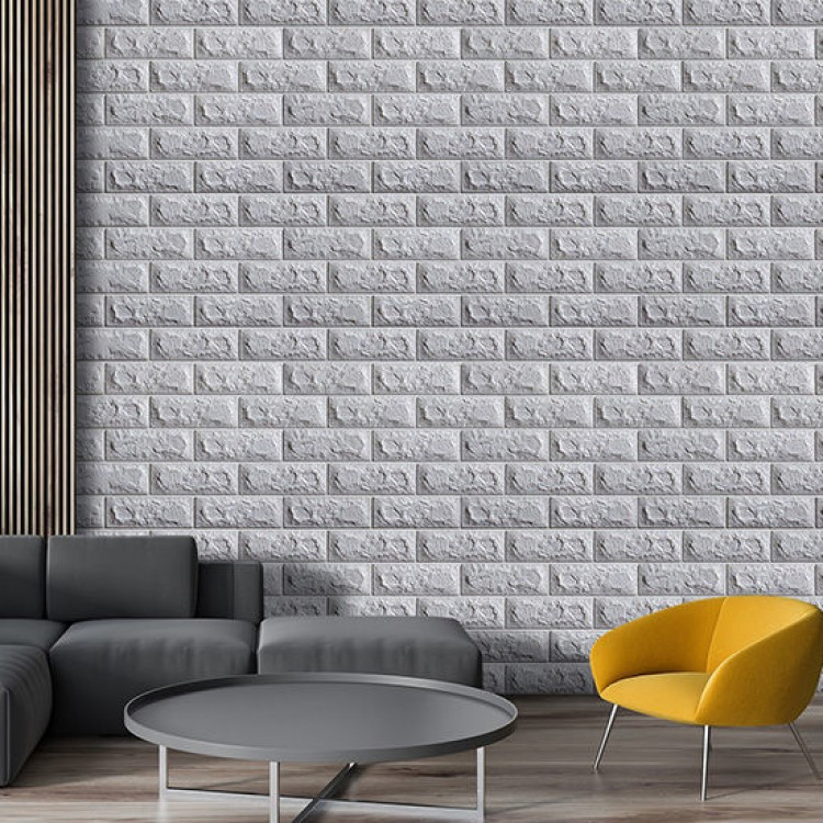 Self-Adhesive Wallpaper Foam Brick Pattern 3D Three-Dimensional Wall Stickers Background Wall Seamless Soft Package Stickers