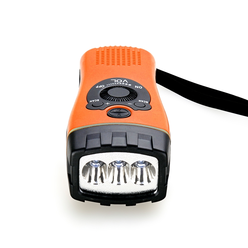 Портативное FM-радио с фонариком и будильником