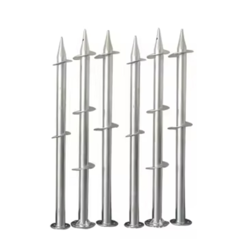 Flange Ground Screw Foundation Helical Pile with for Solar Panel Ground System