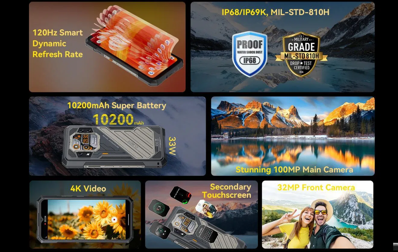 Cubot Kingkong X: защищённый смартфон 5G с батареей 10200 мАч