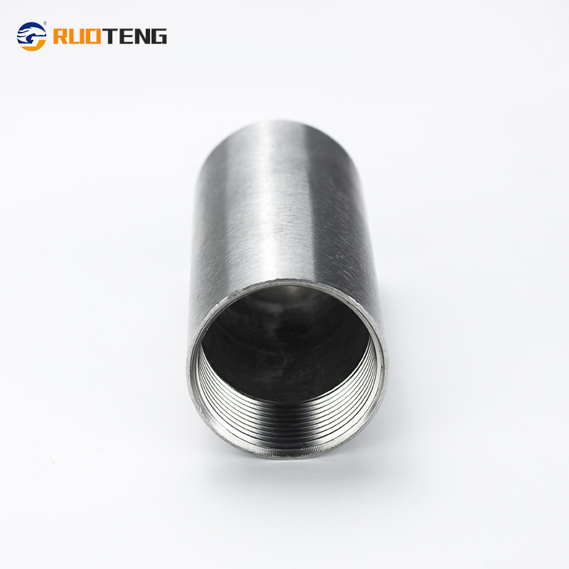 [Ruoteng] Stainless Steel Female Full Coupling, Seamless Pipe Coupling Long Type Thread Socket