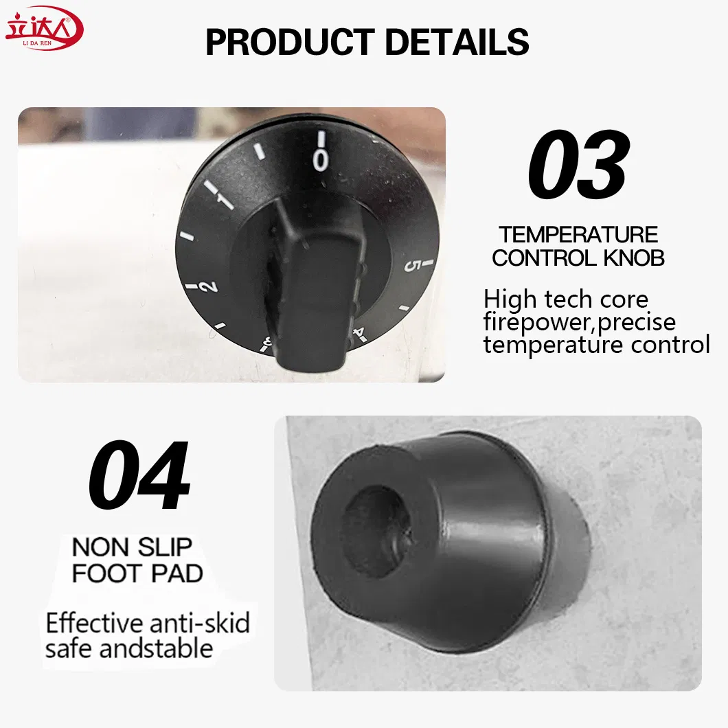 Ld-6SD-a CE Approved 6-Slice Stainless Steel Toaster (Streamline Design)