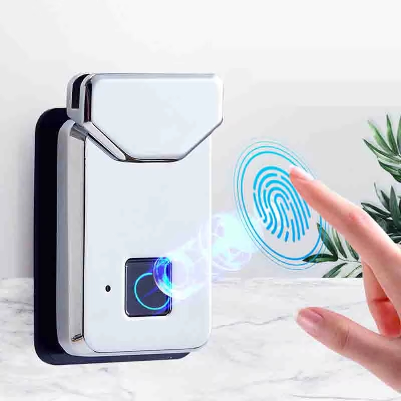 Anti-Theft Woman Man Wallets Zipper Leather Briefcase Notebook Fingerprint Handbag Bag Lock