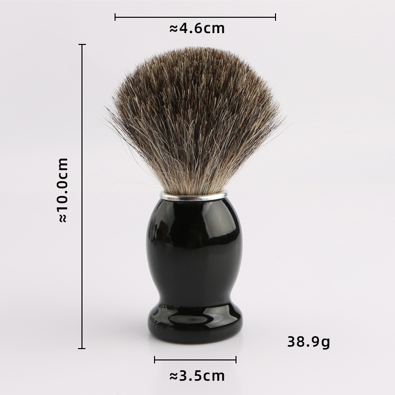 Бритвенная кисть из барсучьего волоса Black Wood