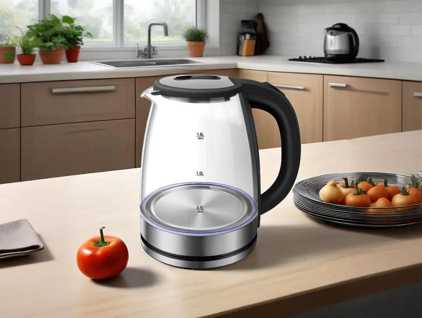 Elegant Glass Electric Kettle with Rapid Boil Technology