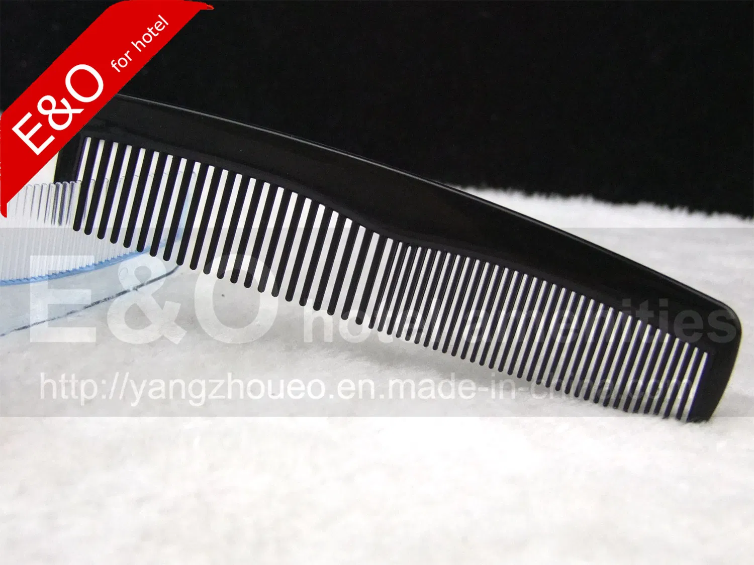 Small Black Hotel Plastic Hair Comb