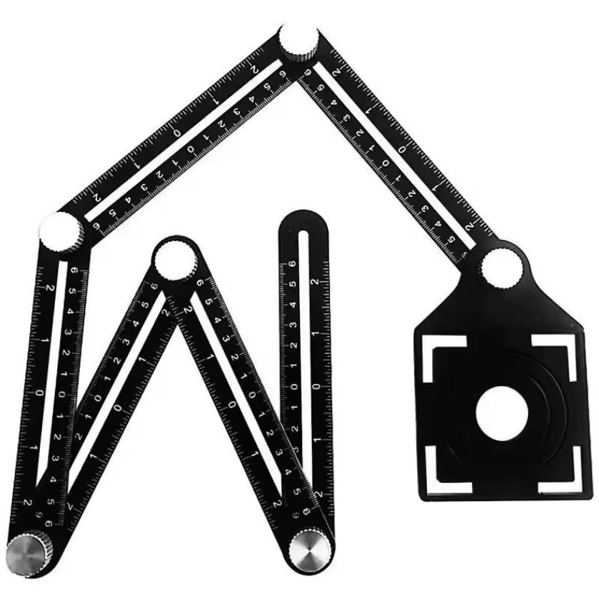 High Quality Tile Cutting Hole Six Fold Ruler