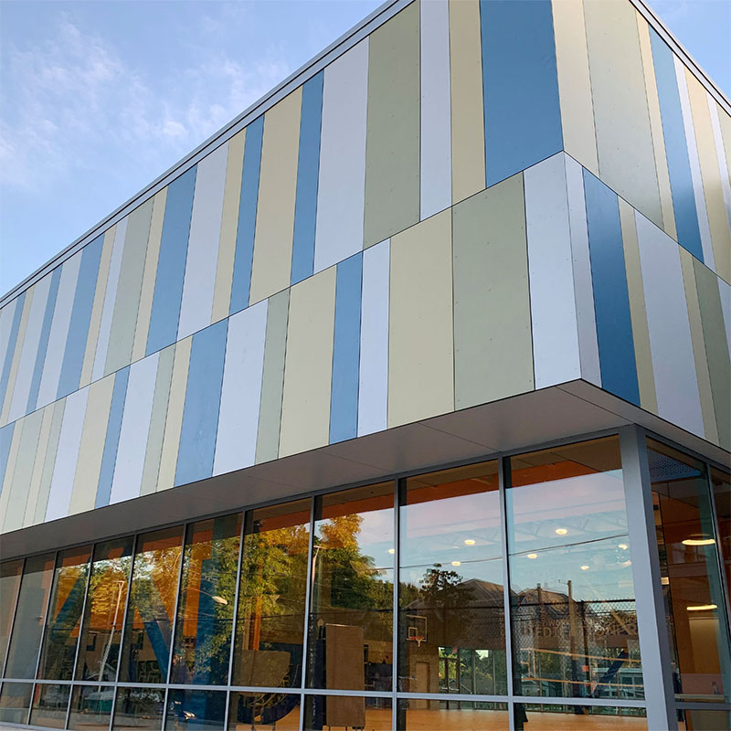 Fiber Cement Board Curtain Wall for Hotel Exterior with Waterproof Design