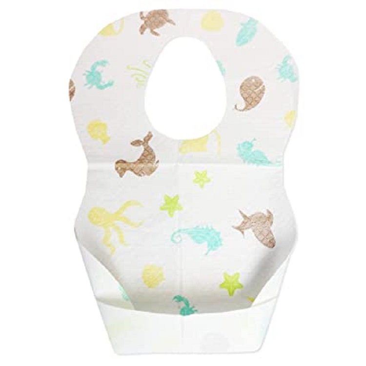 Colorful Waterproof Disposable Baby Bibs - 20PCS Feeding Set