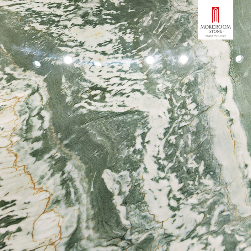 Sintered Stone Verde Maestro Marble Effect Slabs for Wall Background Decoration