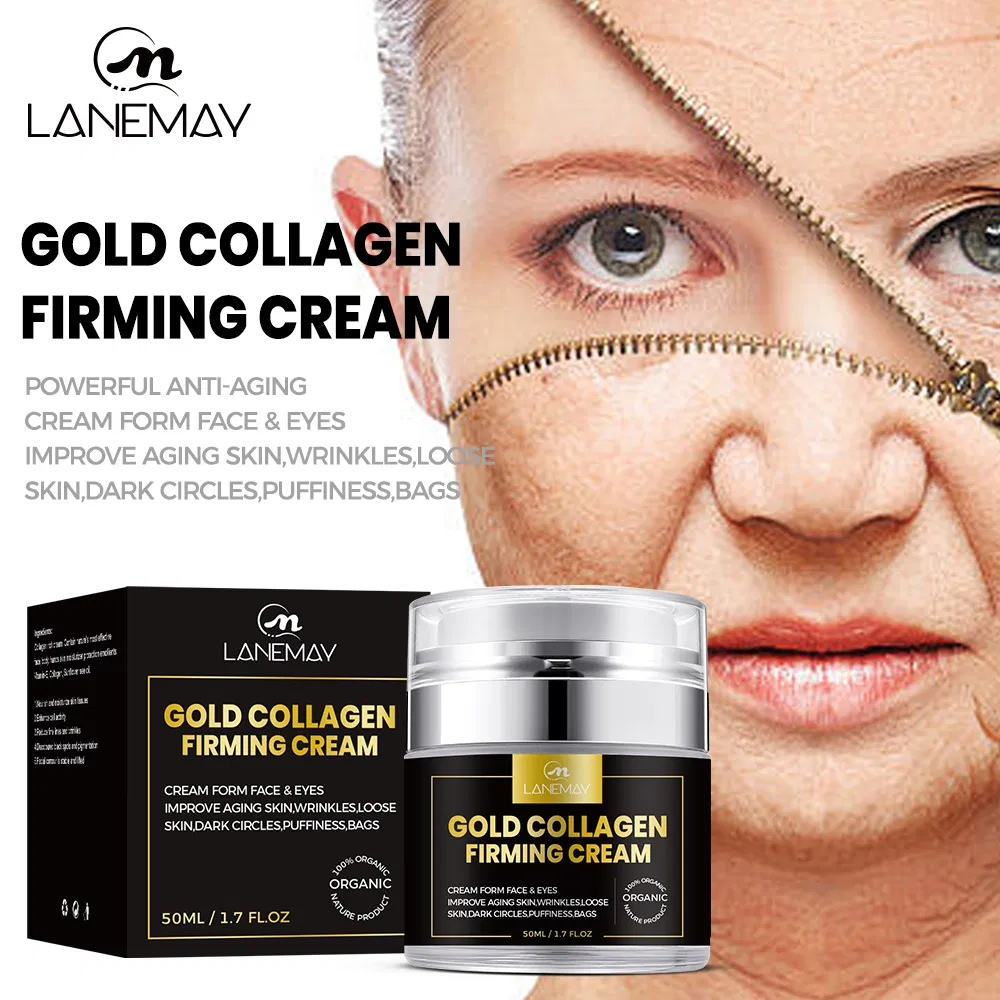 Online Wholesale in Stock Private Label Skin Care Face Cream Gold Collagen Hydrating Anti Aging Face Whitening Cream for All Skin