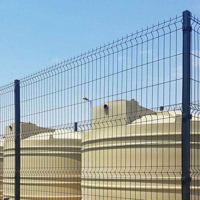 High Quality Security Curvy Welded Wire Bending PVC Coated 3D Mesh Fence Panels