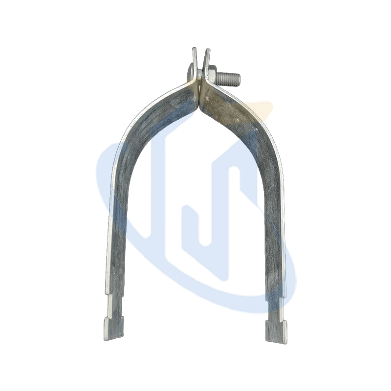 Industrial Adjustable 1/2"-12" Two-Piece Galvanized Steel Pipe Clamp Fitting