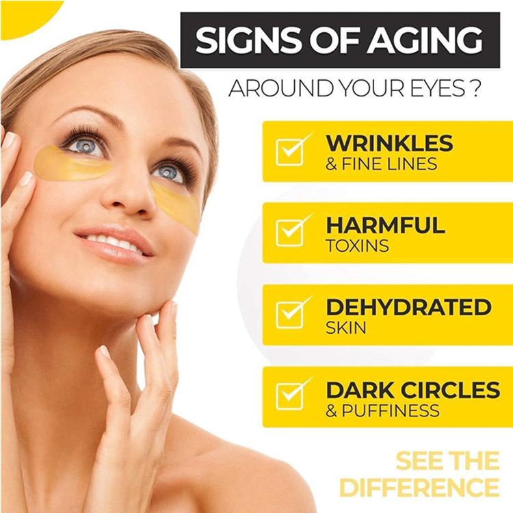Collagen 24K Gold Eye Mask Anti-Aging Hyaluronic Acid Eye Mask