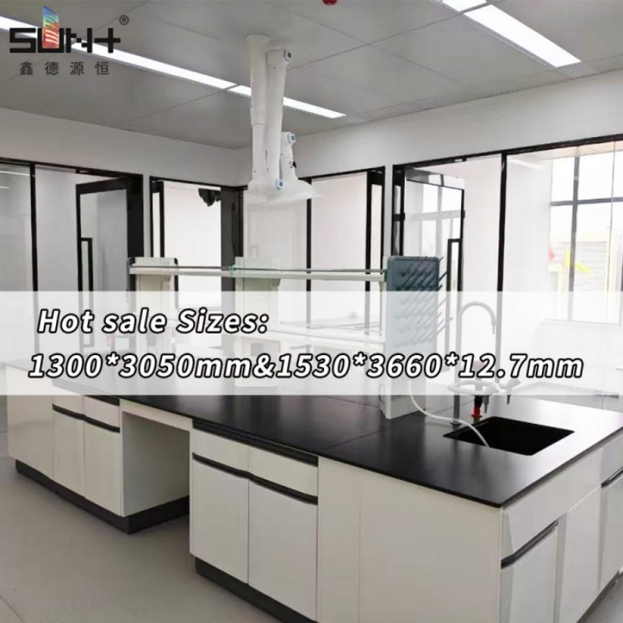 Chemical Resistant Compact Laminate Fireproof HPL Panel for Laboratory Cabinet Doors