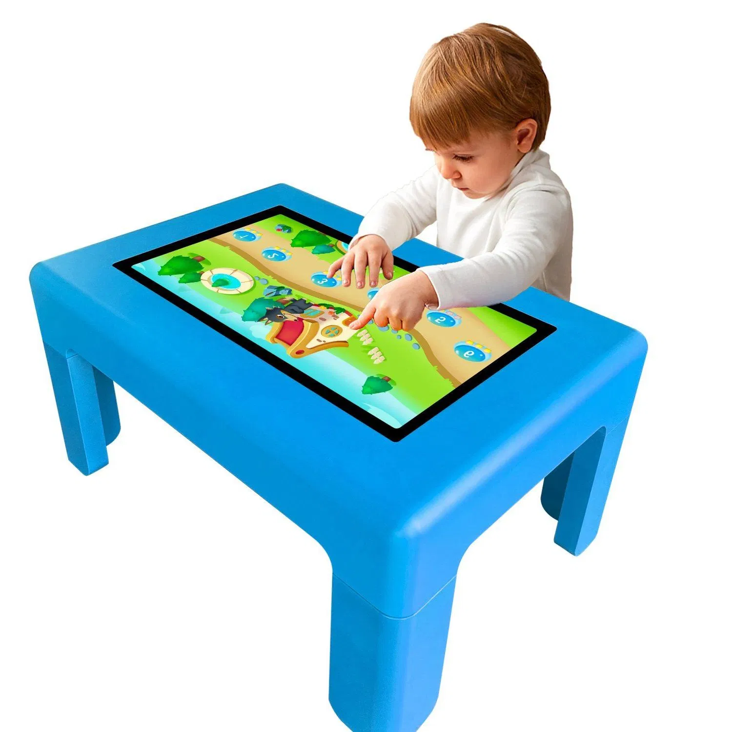 43 Inch LCD Screen WiFi Waterproof Easy Move Smart Kids Touch Table
