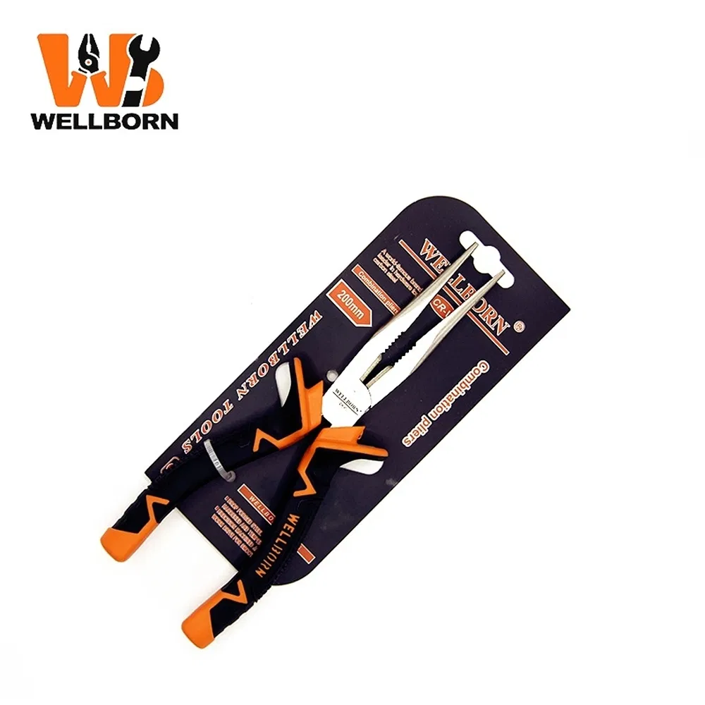 Комбинированные пассатижи с длинным носом Wellborn A-002