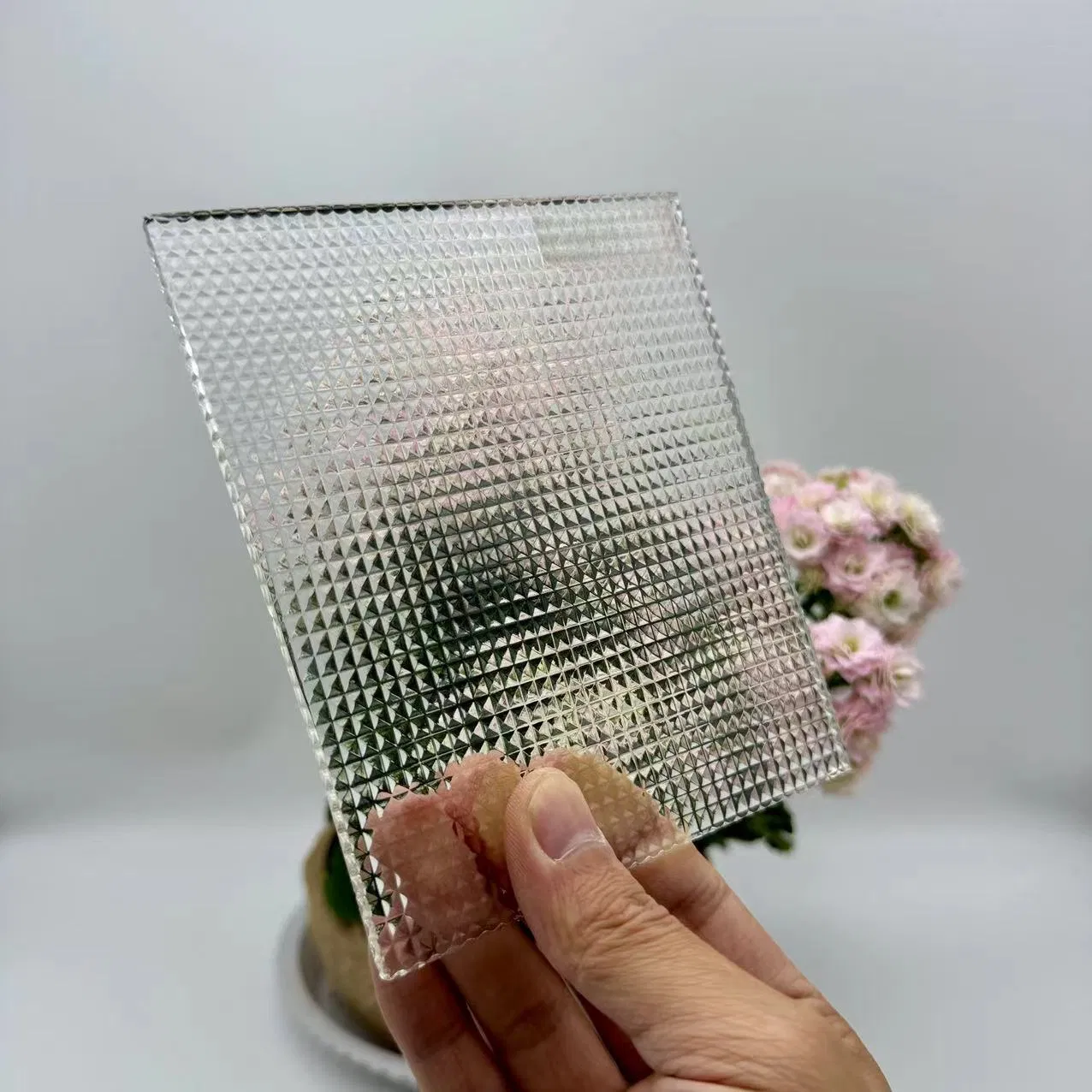 High-End with High Quality Crystal Patterned Stained Glass for Home Background Decoration Wall and Hotel