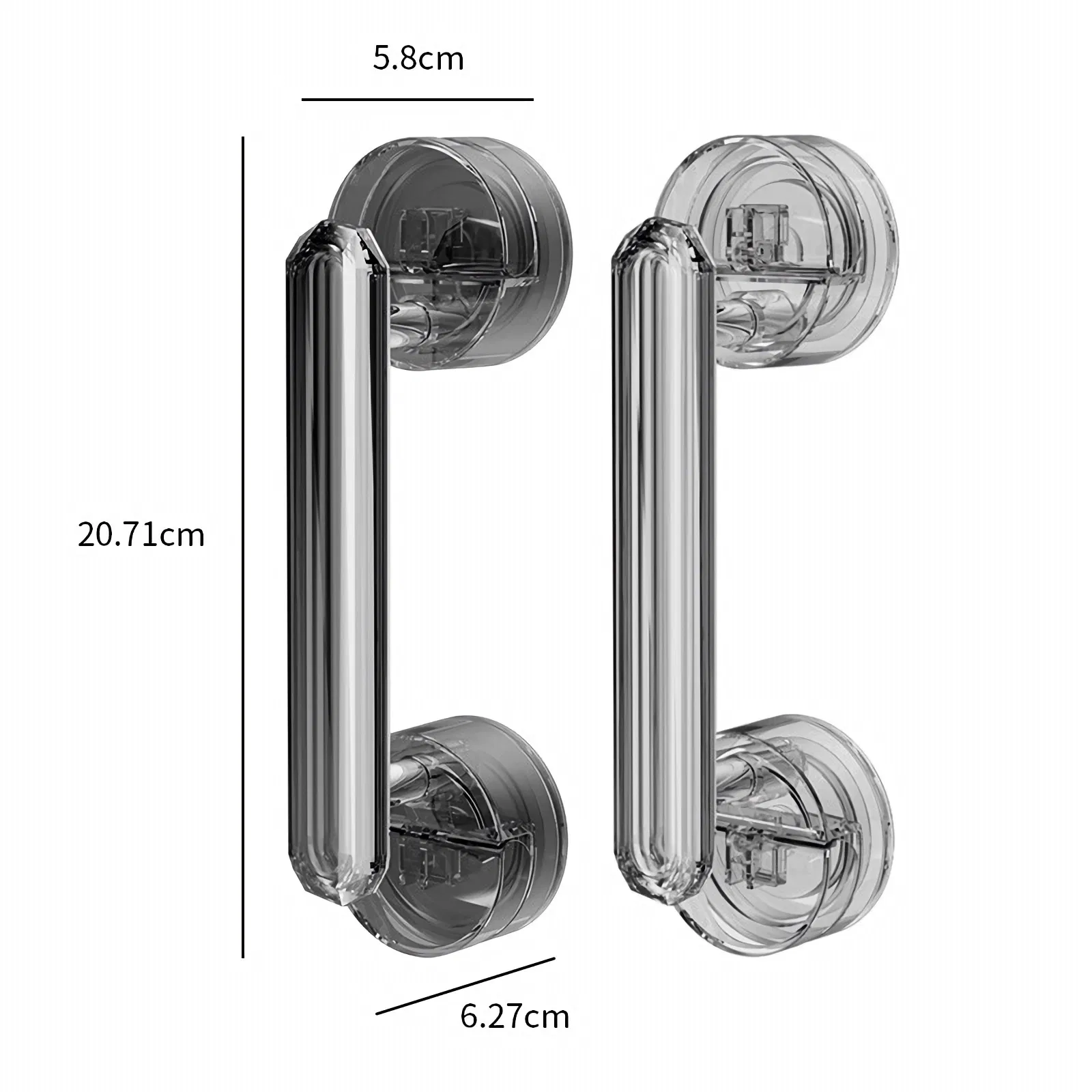 Регулируемая ручка-присоска для раздвижных стеклянных дверей