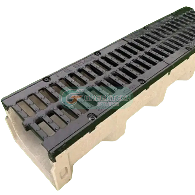 High Quality Polymer Concrete Drainage Gutter Resin Concrete Drainage Trench Fiberglass Drainage Plastic Drainage Ditch FRP Drainage Channel