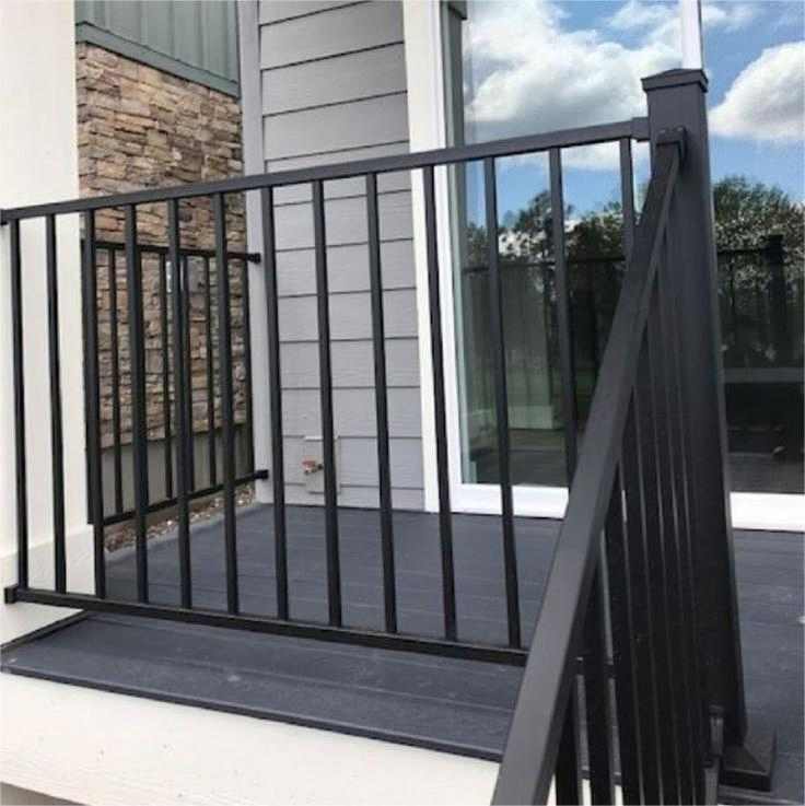Elegant Design Outdoor Aluminum Deck Railing with UV Resistant Finish for Coastal Homes Villas Balconies