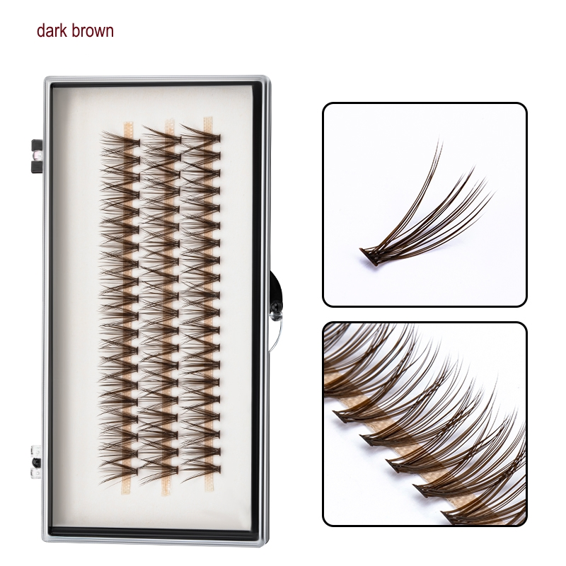 DIY Fun False Eyelashes Personalized Colored Cluster Lashes Extension Decoration