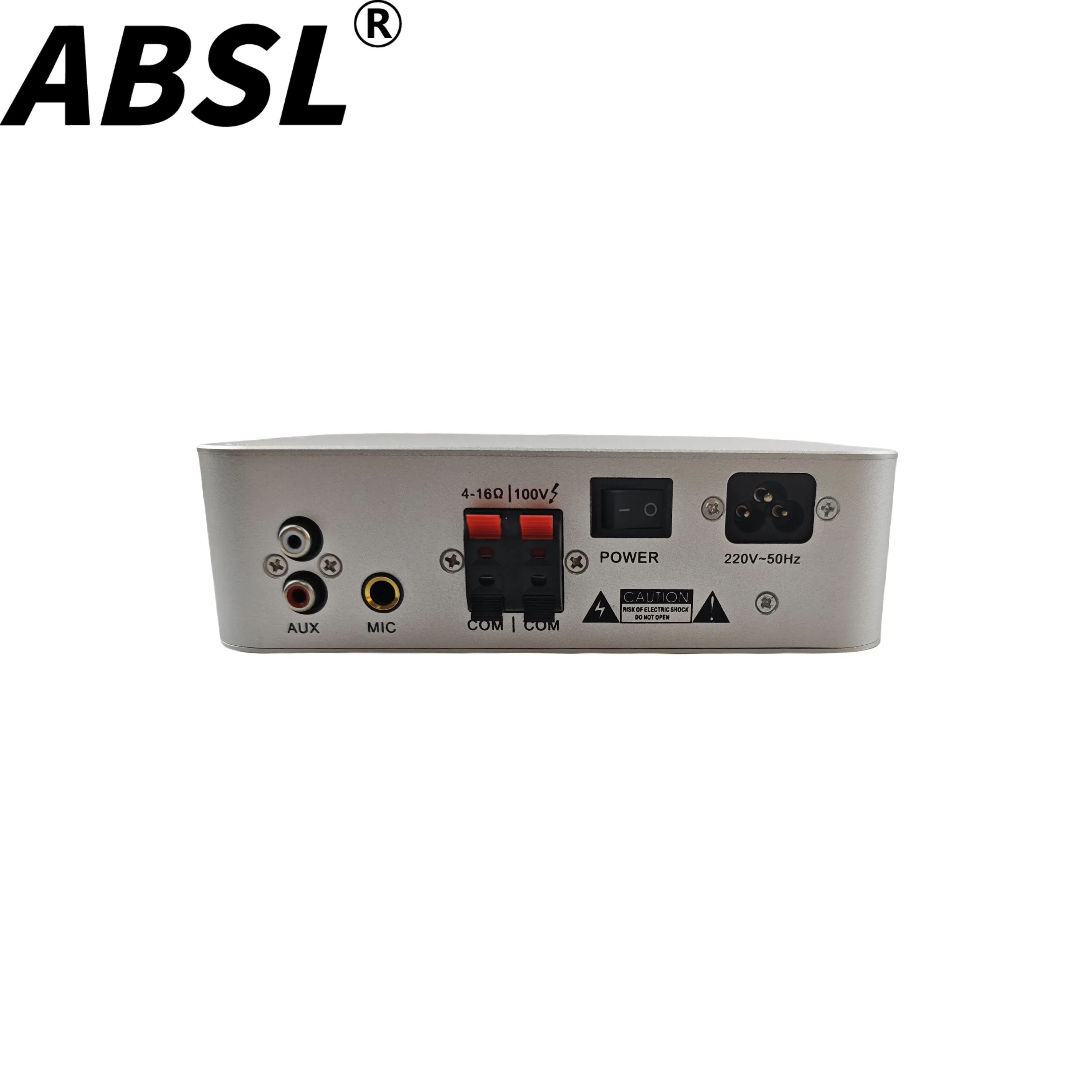 Мини-усилитель звука 80W Class-D, серебристый алюминий