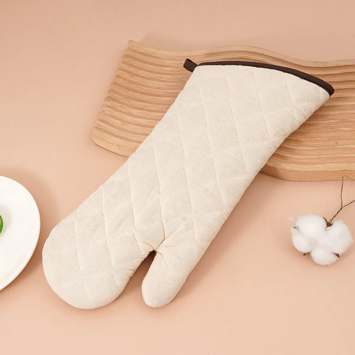 Heat-Insulating Gloves, Baking Gloves, Kitchen Plus Long Anti-Heat Gloves