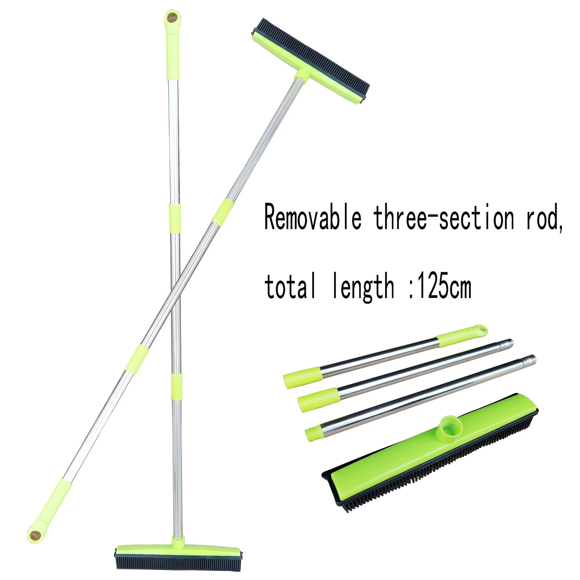 Custom Color & Logo Rubber Broom Wholesale Water Sweeping Brush for Global Distributors
