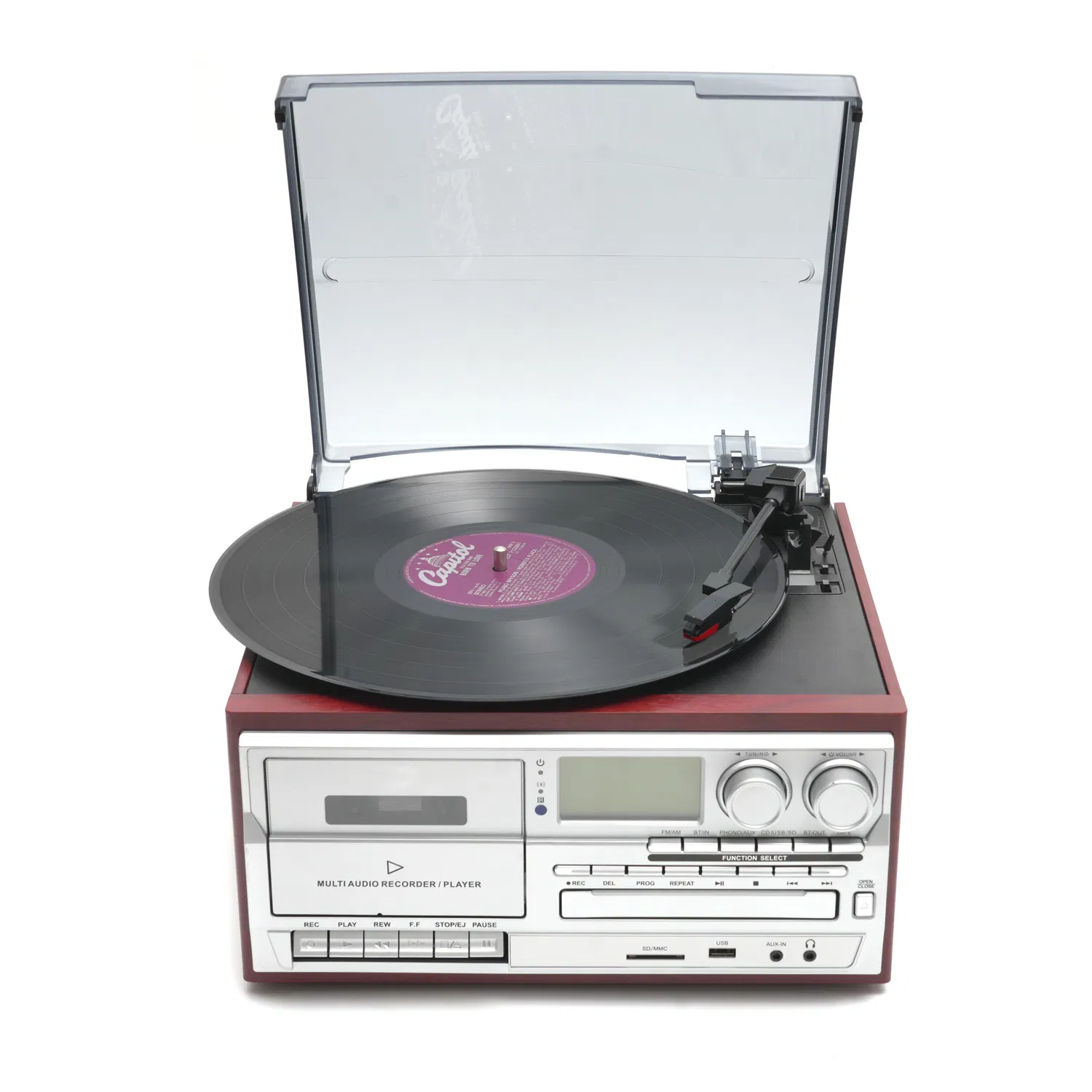 Gramophone Disc Vinyl Customized Turntable Plus Tape Recorder