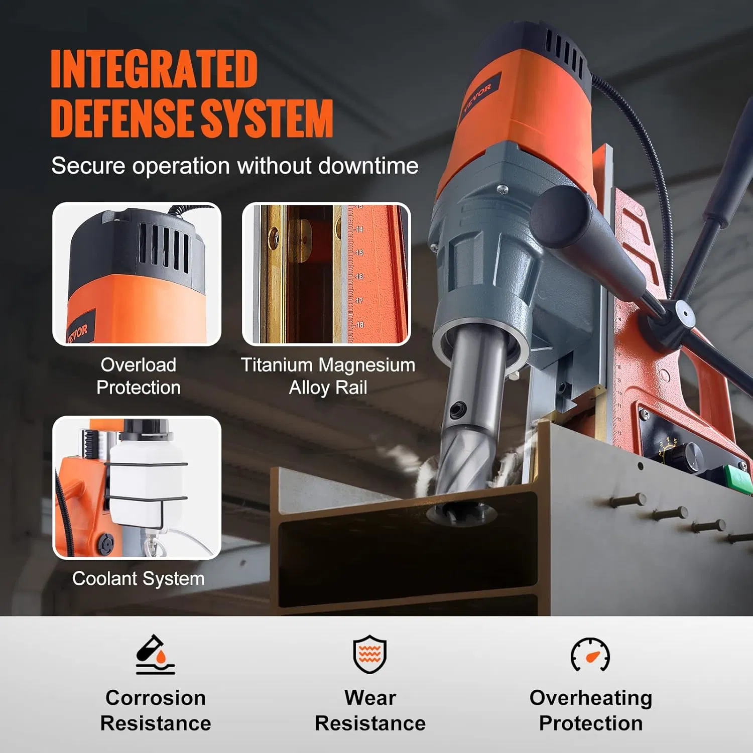 Magnetic Drill Press for Metal Surface, Industrial and Home Improvement