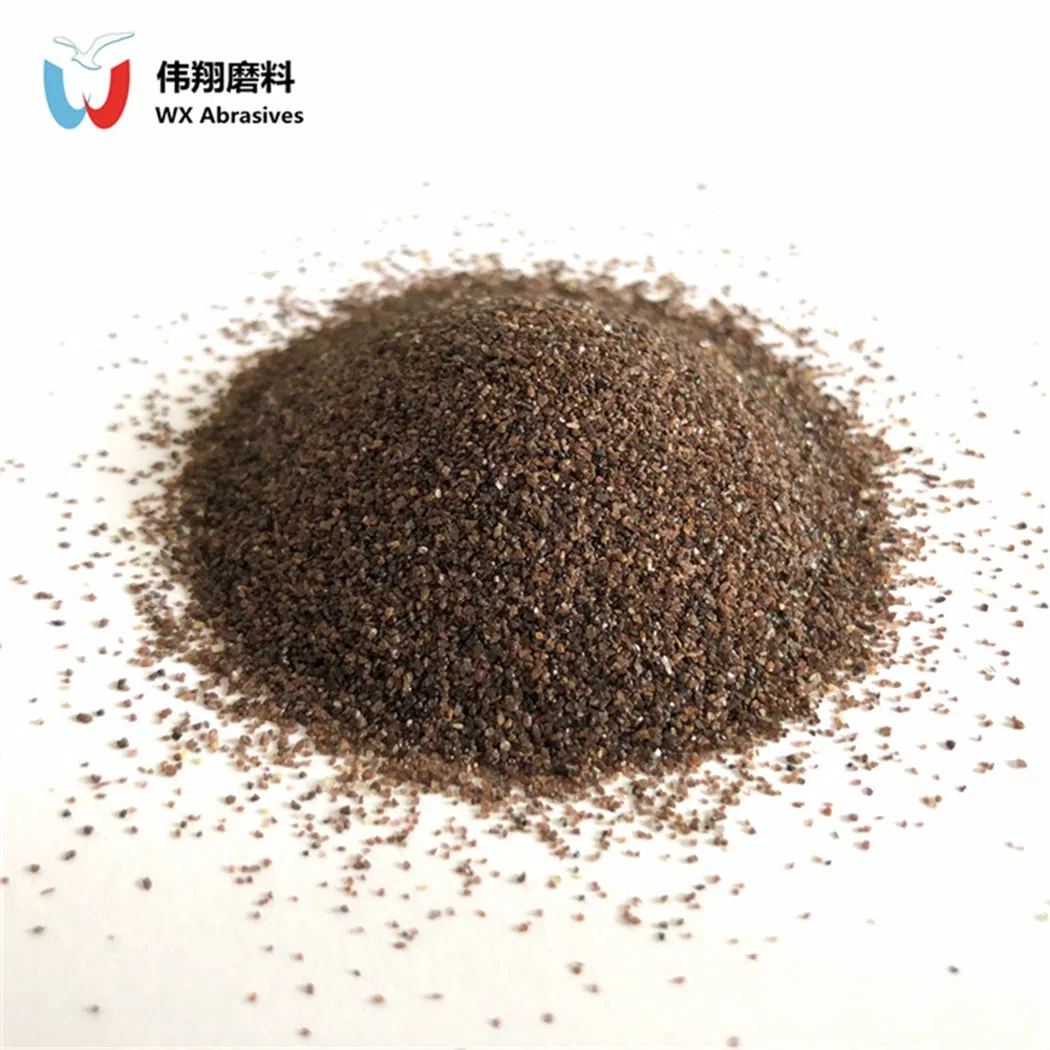 Гранатовая дробь коричневая 30-60# для пескоструйки