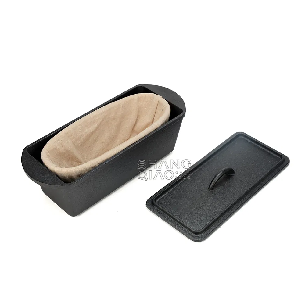 Чугунная форма для выпечки хлеба с крышкой