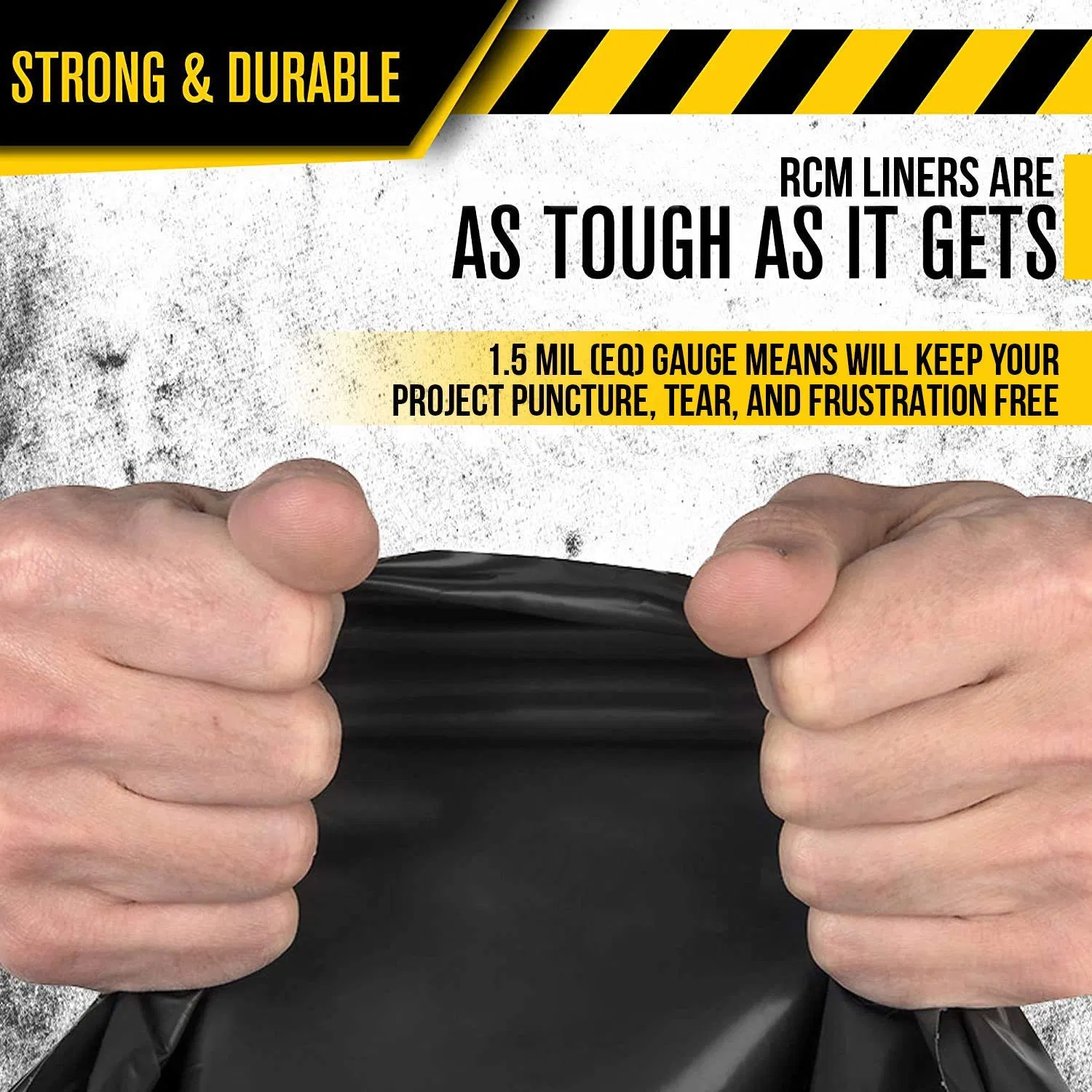 Прочные мусорные пакеты 50 шт для 50-55 галлонов