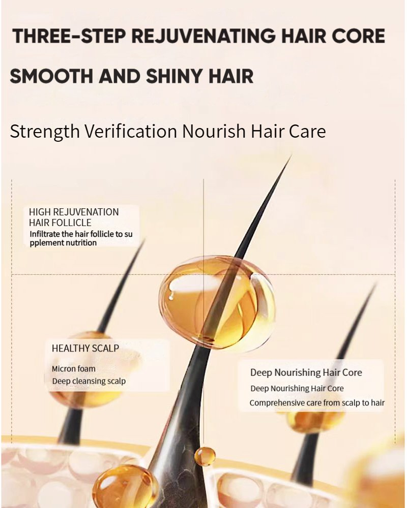 Long Lasting Safe Silky Ginseng Shampoo for Sensitive Scalp and Hair Health