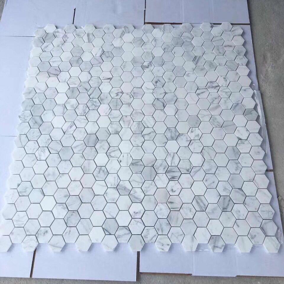 Indoor/Outdoor Decoration Marble Mosaic Tiles for Kitchen/Bathroom/Pool Floor Tile Design