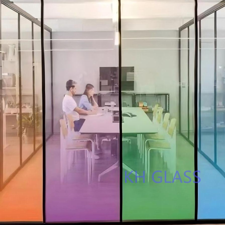 Factory Supply Modern Glass Partition with Elegant Gradient for Unique Home Spaces
