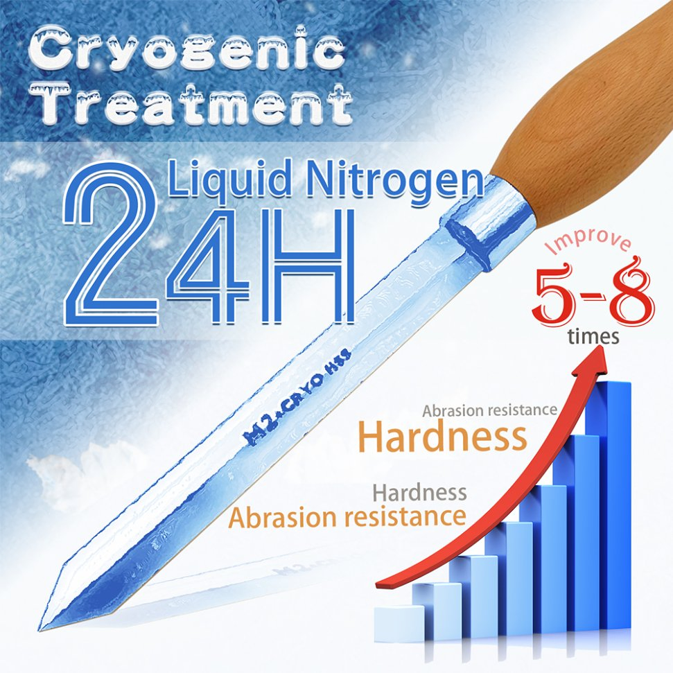 Долото-резец 3/16" M2 Cryo HSS для токарного станка по дереву