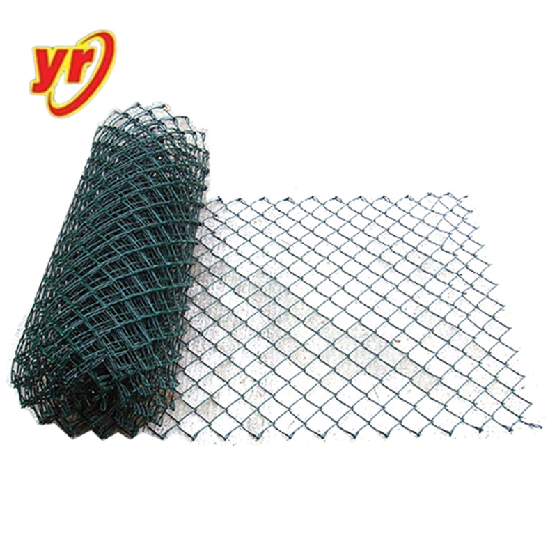 Most Economical Diamond Chain Link Road Fence in Galvanized or PVC Wire