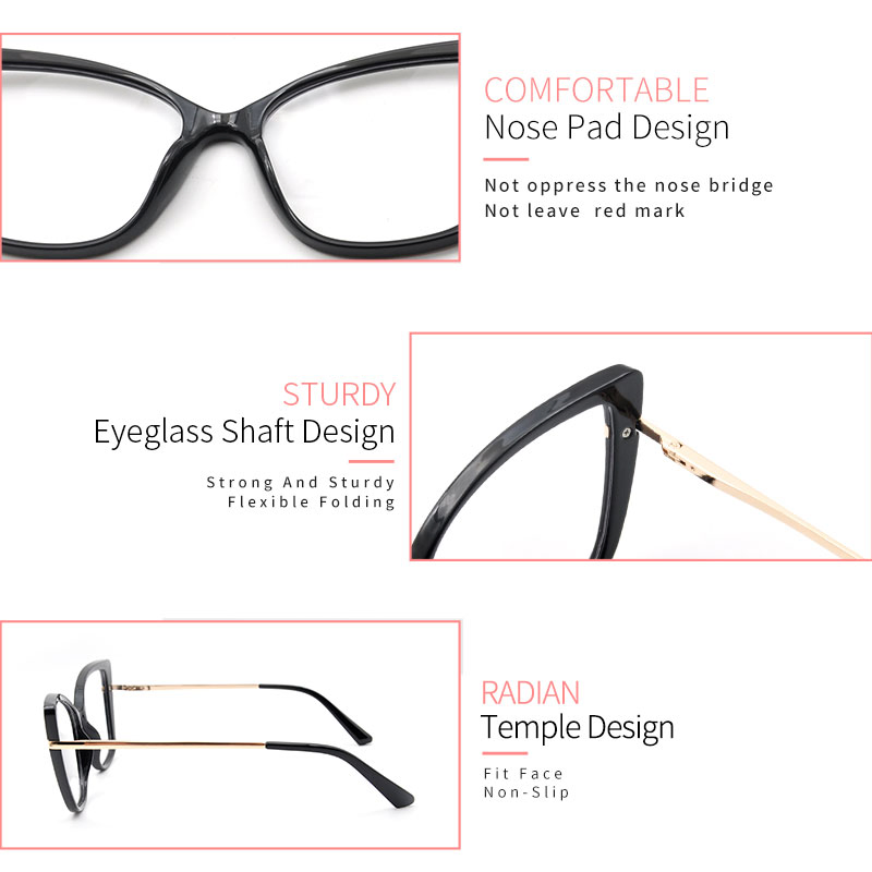 Marketing Gift Promotion Product Tr90 Eyeglasses Transparent Spectacle Frame