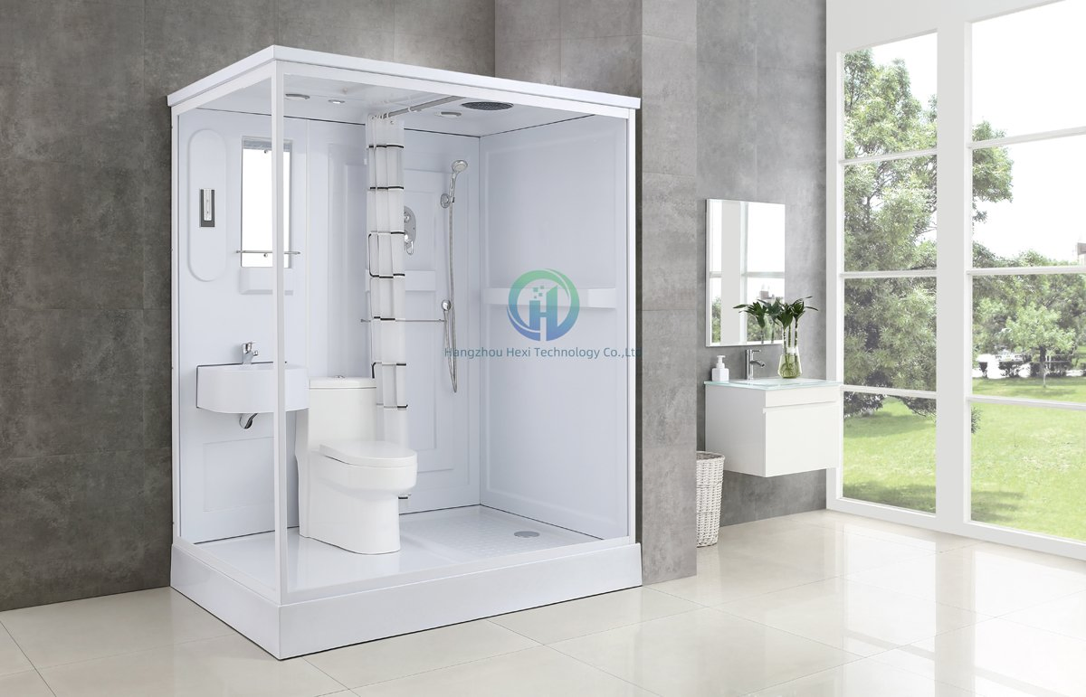 High Quality Hotel Use Ready Made Bathroom Pod, Prefab Toilet Room, Bathroom Luxury Sanitary Ware Prefab Toilet Room