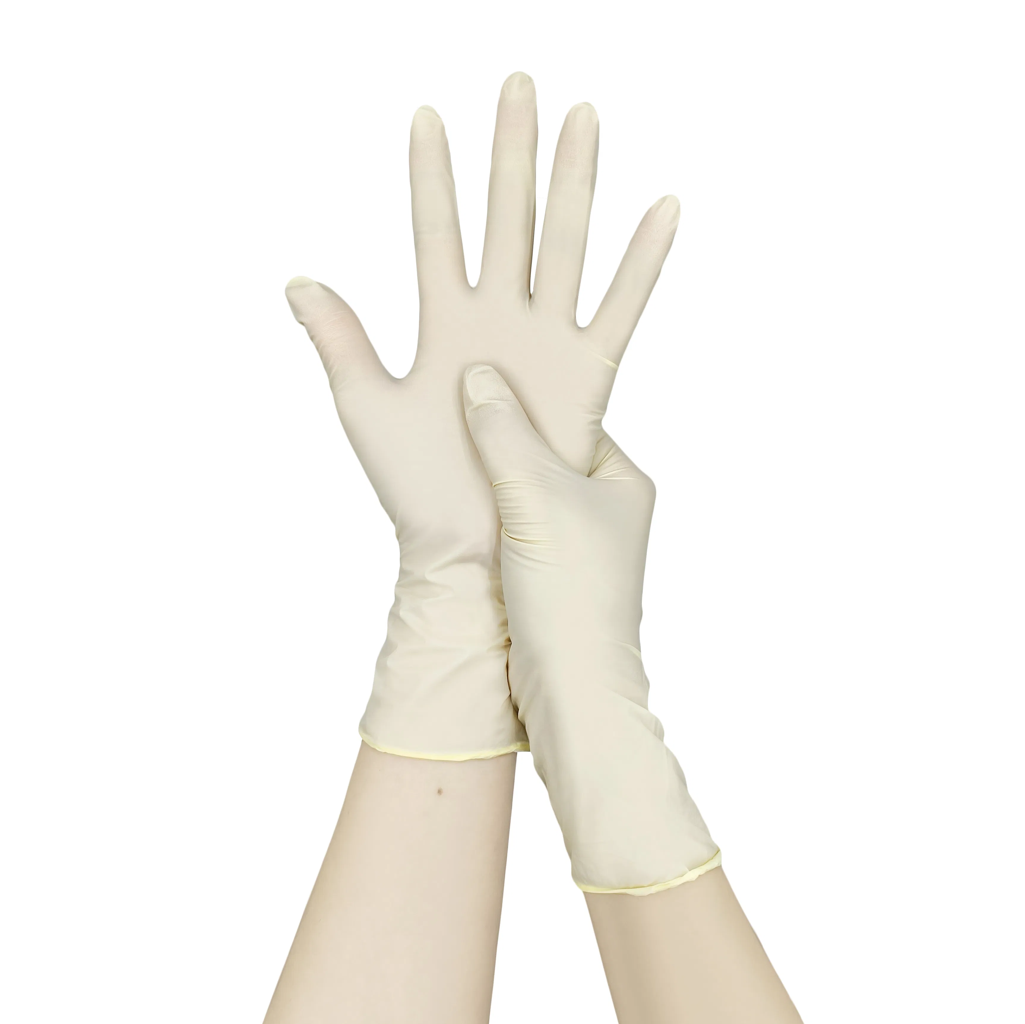 Latex Free Yellow Synthetic Nitrile Gloves for Safety Use with Size S/M/L/XL