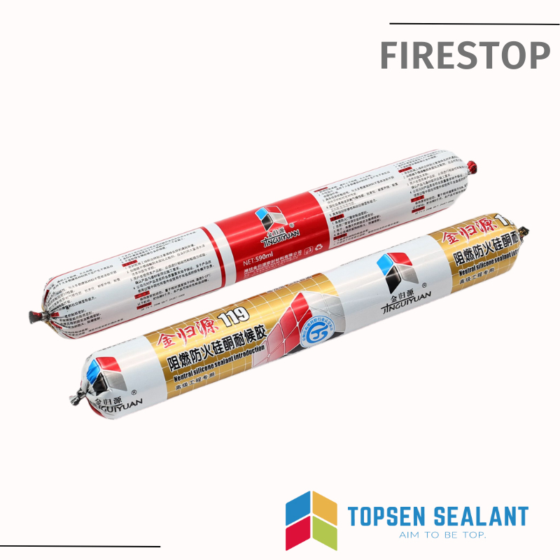 Fireproof Fire Rated Flexible Gap Seal Sealant Firestop Silicone Sealant