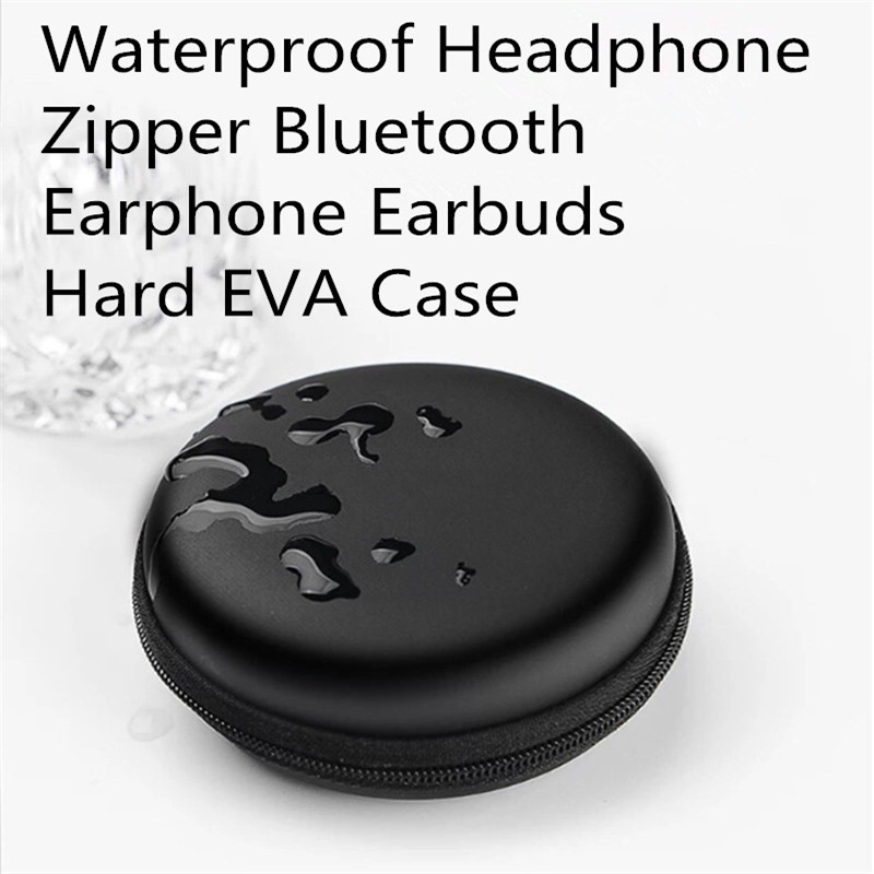 EVA Case Storage Bag Waterproof Zipper Bluetooth Earbuds Cable Charger Bluetooth Headset Bag