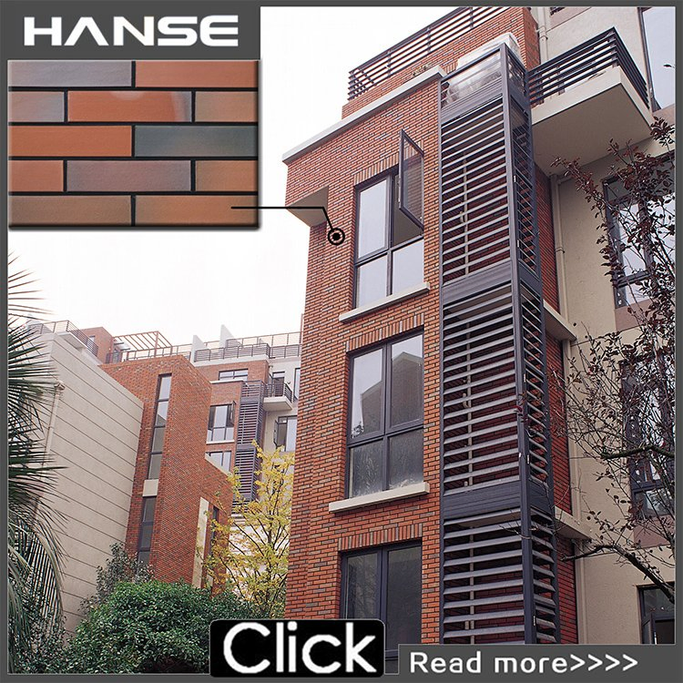 New Design Klinker Wall Decorate Clinker Tile Russia Outside Building Ceramic Exterior Imitation Split Brick Clay Tile for Wall