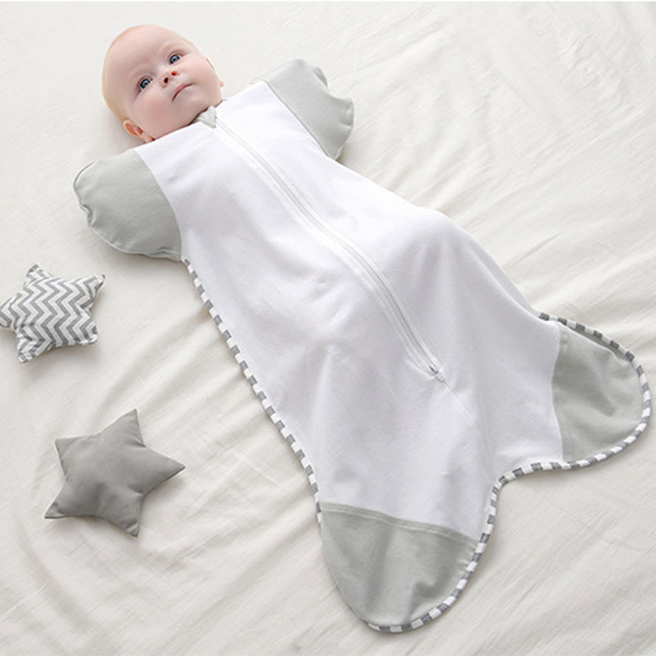 Newborn Baby Anti-Jump Swaddle Blanket Towel Soft Anti-Kick Sleeping Bag Sleep Sack