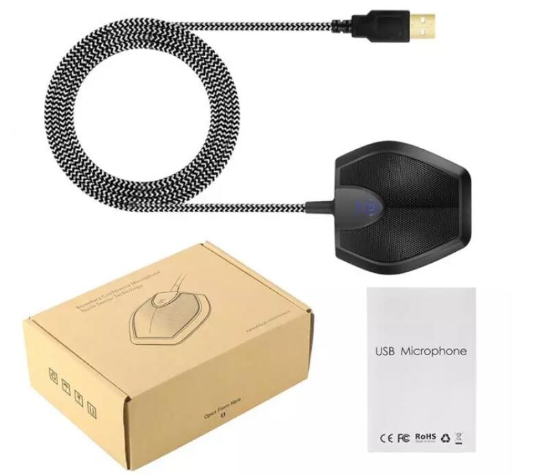 3.5mm Audio USB Wired Condenser Microphone for PC Laptop Computer Notebook