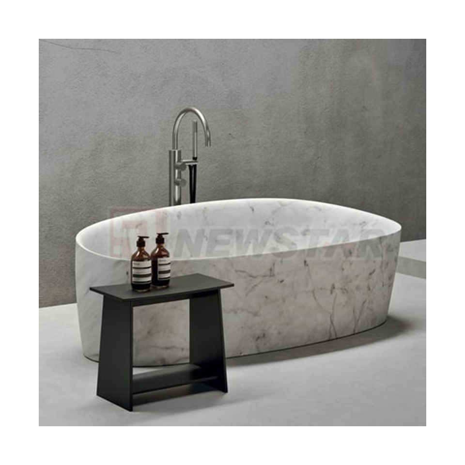 Мраморная ванна Carrara White для ванной комнаты