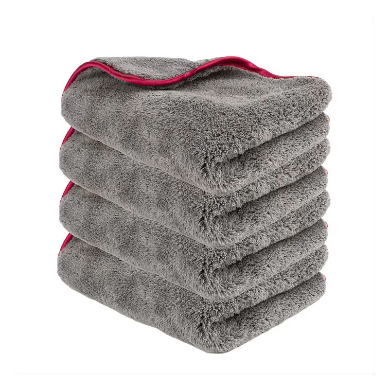 Wholesale Microfiber Twisted Car Wash Towels Double Drying 1300GSM Care Auto Cleaning Super Absorbent Cloth